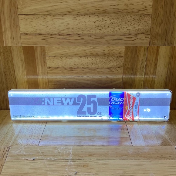 BUDWEISER & BUD LIGHT Neon Sign Motion Sensor Refrigerator Light Advertising Bar - Picture 8 of 15